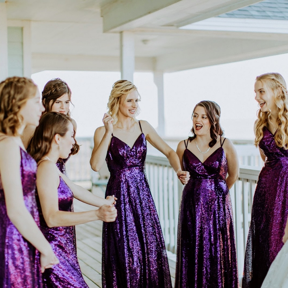 Sequin prom/ bridesmaid dress